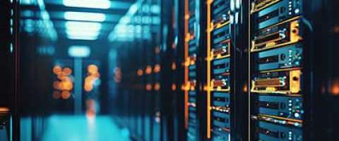 Photo of server storage room